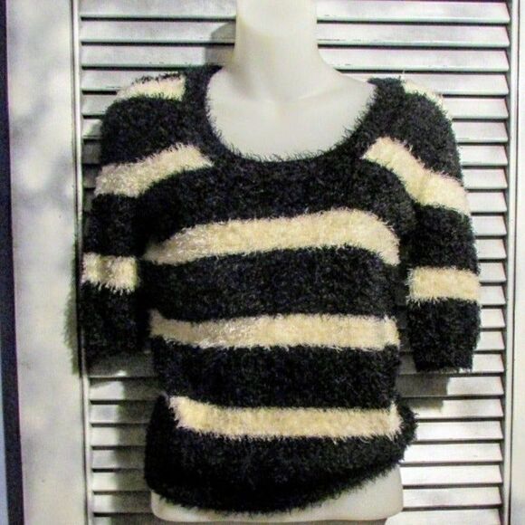 Philosophy Sweaters - Philosophy XS striped fuzzy sweater